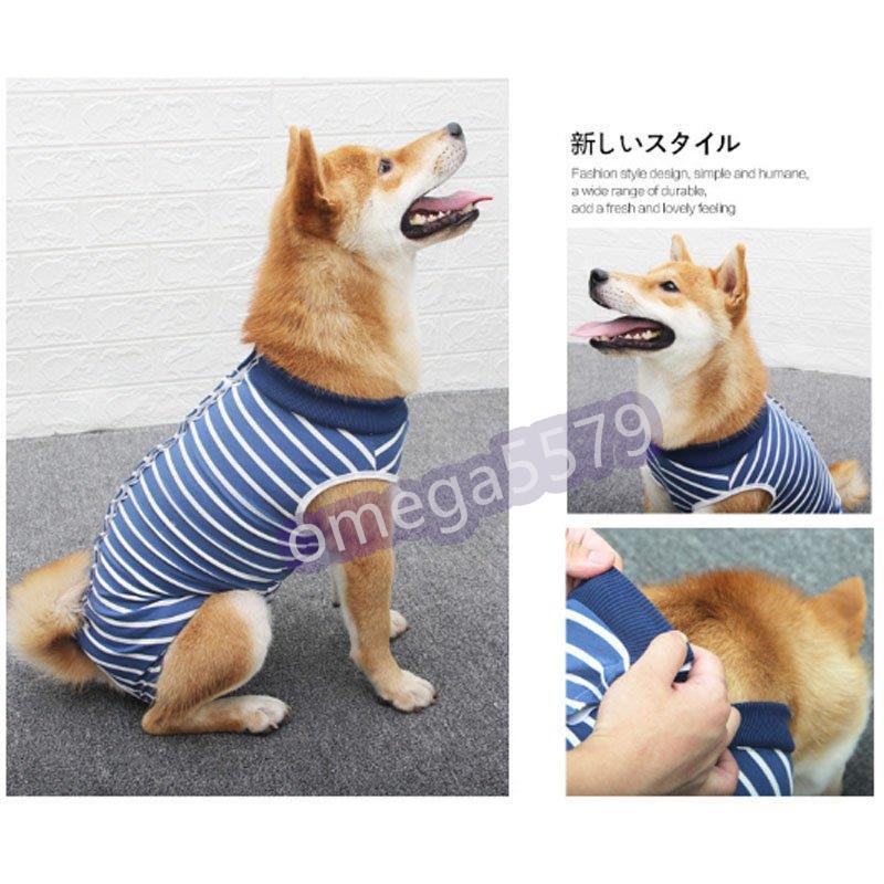 犬 術後服 エリザベスカラー ストライプ柄 去勢後服 犬保護服 犬用 ペット 去勢 避妊 術後服 手術着 傷口保護 おむつ 傷薬 毛づくろい Zy0506 03rsk79 Jcbrigeストア 通販 Yahoo ショッピング