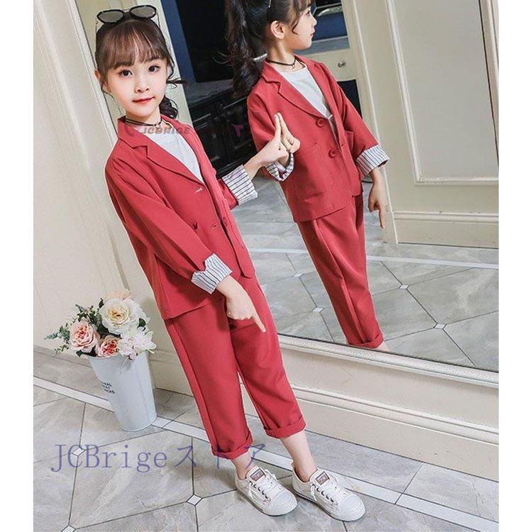卒業式 スーツ 女の子 子供服 ジャケット ズボン 2点セット 卒業式 スーツ 女の子 子供服 ジャケット ズボン 2点セット