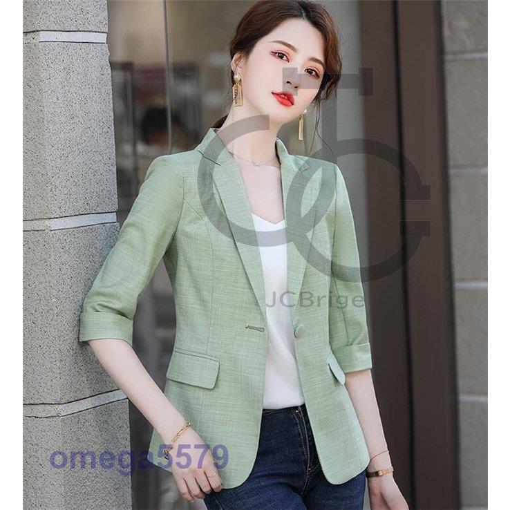 素敵でユニークな サマージャケット 薄手 スリム 7分袖丈 夏 ジャケット レディース テーラードジャケット テーラード ブレザー カラー グレー Pathwaysfl Org