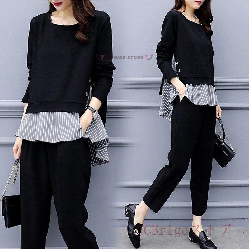 卒業式スーツ 春 レディース パンツセット 2点セット ママ 30代 長袖 フォーマル セレモニースーツ 結婚式 Ol 上品 スリム おしゃれ 大きいサイズ 生まれのブランドで