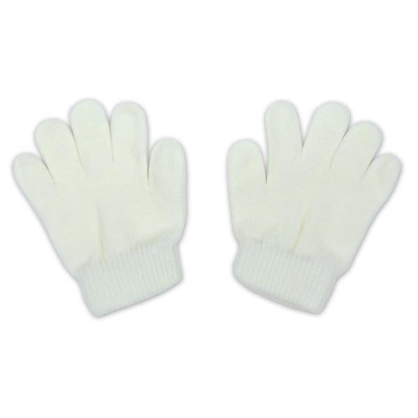 まとめ アーテック カラーのびのび手袋 子供用サイズ アクリル製 ホワイト 白  50セット