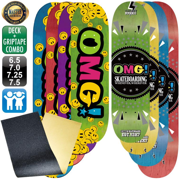 スケボー スケートボード デッキ デッキテープ マスター OMG! ロゴ
