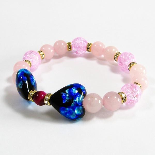 ほたる玉 ブレスレット ブルーハートのリボン パワーストーンで運気アップ サイズ14cm 16cm ほたる石 ほたるガラス ほたる玉 ホタルガラス ホタル石 ホ Hotal 013 沖縄のギフトショップ Mi Ja 通販 Yahoo ショッピング