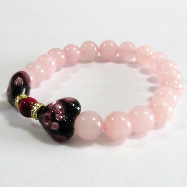 ほたる玉 ブレスレット ピンクハートのリボン パワーストーンで運気アップ サイズ14cm 16cm ほたる石 ほたるガラス ほたる玉 ホタルガラス ホタル石 ホ Hotal 014 沖縄のギフトショップ Mi Ja 通販 Yahoo ショッピング