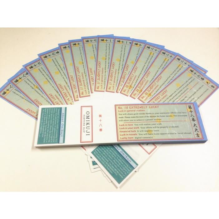 英語みくじ1000枚 和柄 折なし おみくじプロジェクト 通販 Yahoo ショッピング