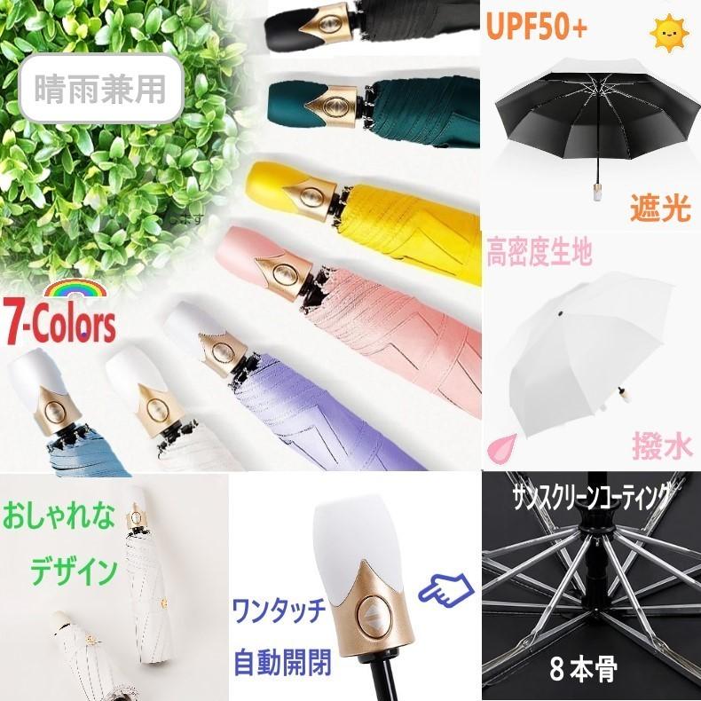 折りたたみ傘 レディース メンズ 自動開閉 ワンタッチ Uvカット 日傘 雨傘 晴雨兼用 おしゃれ コンパクト 傘 かさ 撥水 防水 ８本骨 Kc Lm オーエムアイプランニング 通販 Yahoo ショッピング