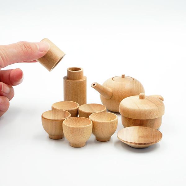 ミニチュア 日光茶道具 茶器セット (大) 5種セット (急須・湯呑