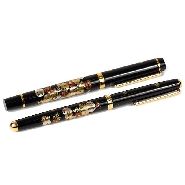 漆芸万年筆&ボールペンセット 秋草_1