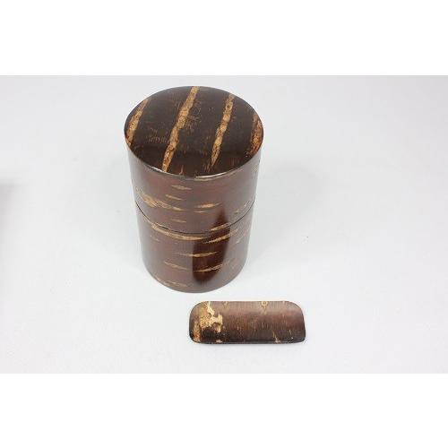 八柳　樺細工　煎茶君　桜茶箕セット
