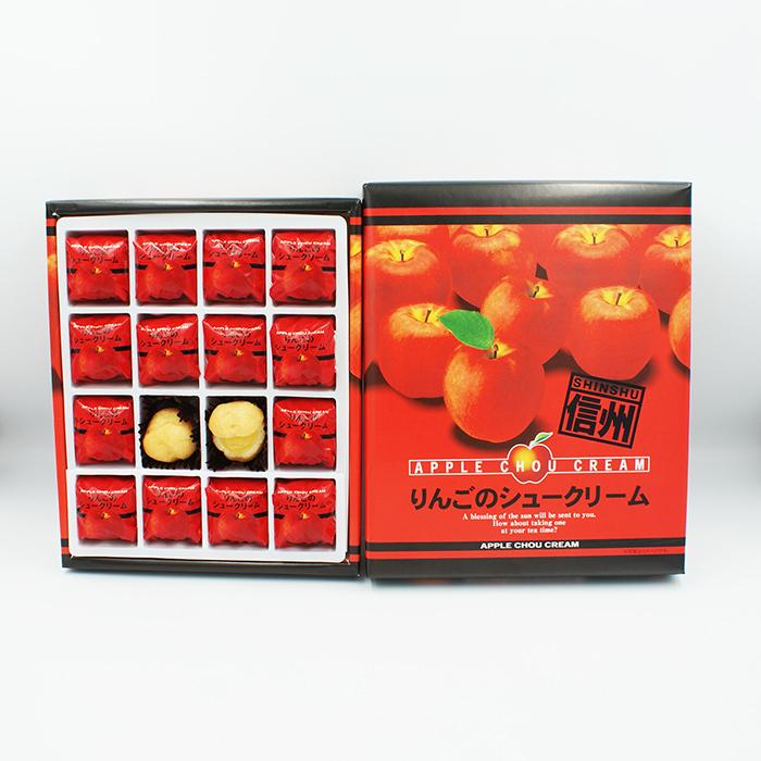 129円 以上節約 信州りんごのシュークリーム16個入 信州長野のお土産 お菓子 洋菓子 りんごのお菓子 林檎パイ りんごぱい 林檎のシュークリーム