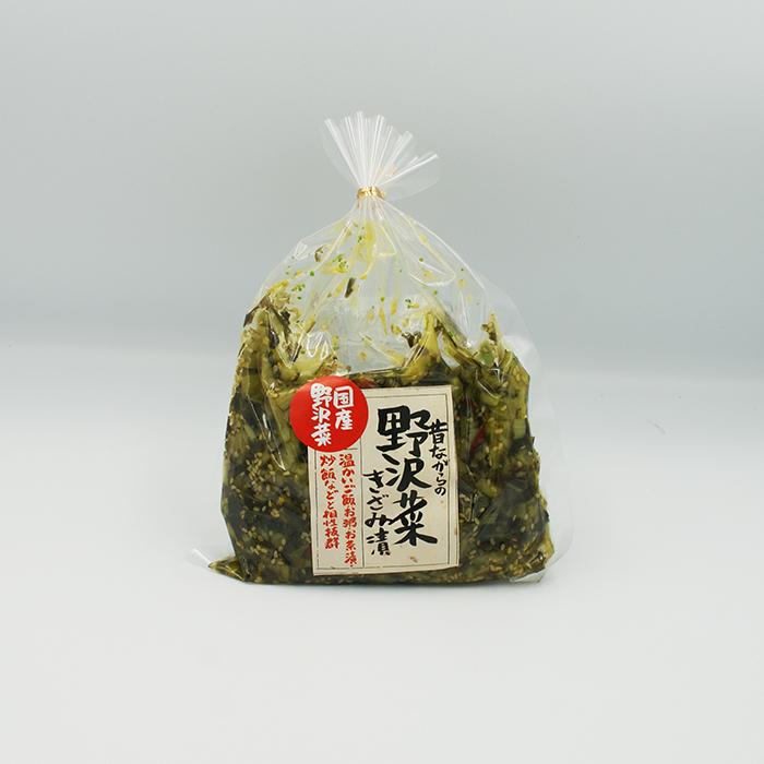 （送料込）昔ながらの野沢菜きざみ漬130g×5個（信州長野のお土産 お漬物 野沢菜漬け物 つけもの 刻み醤油漬け） | 