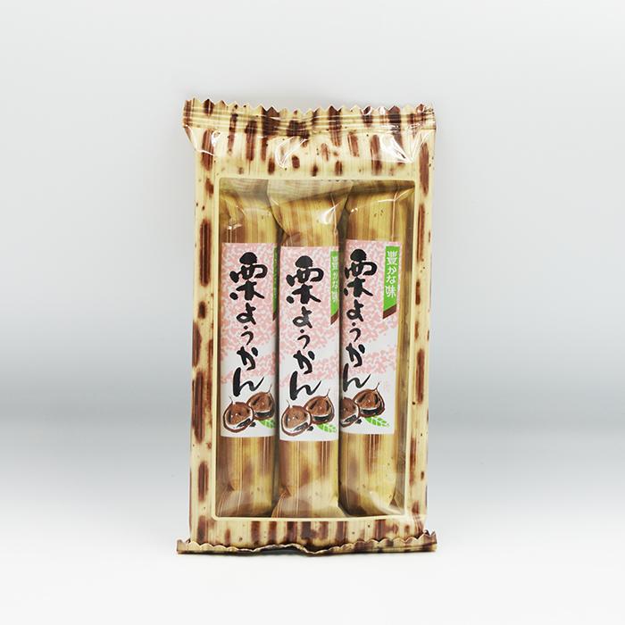 送料込）豊かな味 栗ようかんスティック3本入×10袋（信州長野のお土産