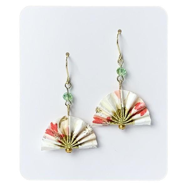 新品 高級扇子 髪ゴム ピアス セット ピアス アクセサリー 扇子 桜 鶴 蝶 鳥居 鯉 金魚 巾着 紙風船 富士山