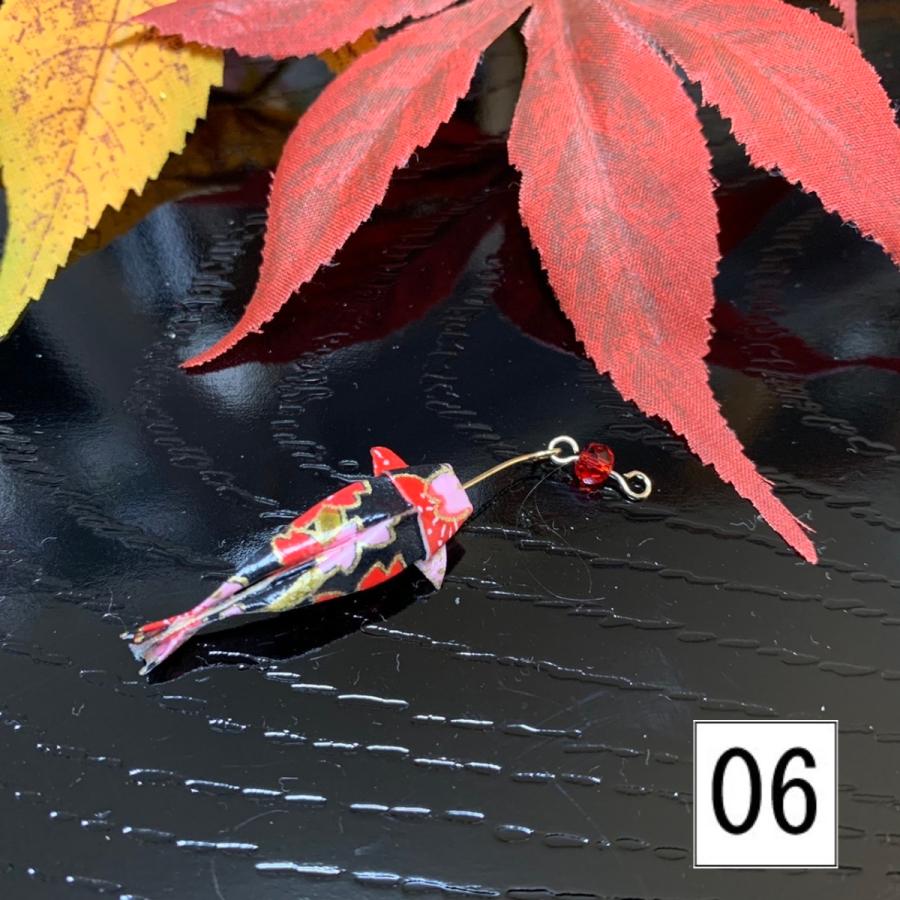 ヘアピン アクセサリー 6color 鯉 桜 金魚 紙風船 蝶 鶴 傘 扇子 巾着