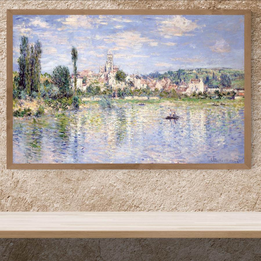 額装済/Vetheuil/クロード モネ/ポスター/インテリア/アート 額装済/Vetheuil/クロード モネ/ポスター/インテリア/アート アート用品