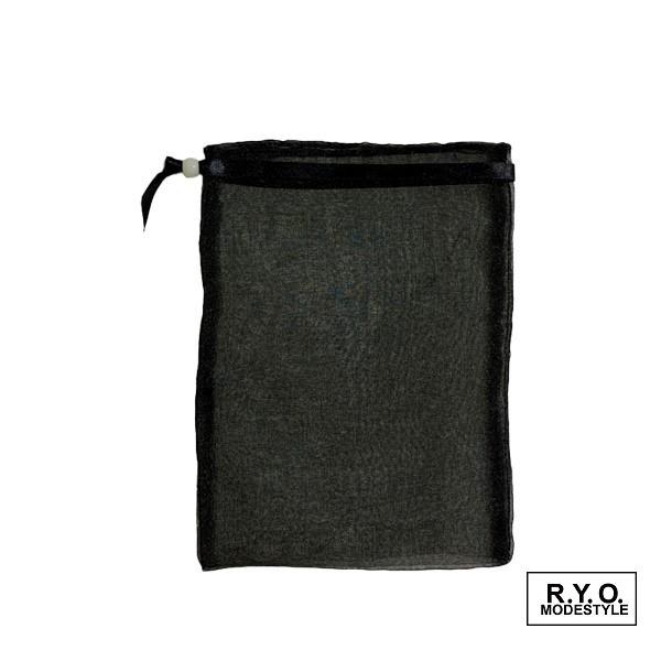 オーガンジーポーチ 巾着 LLサイズ 100枚 OEM可能 W150xH200mm  