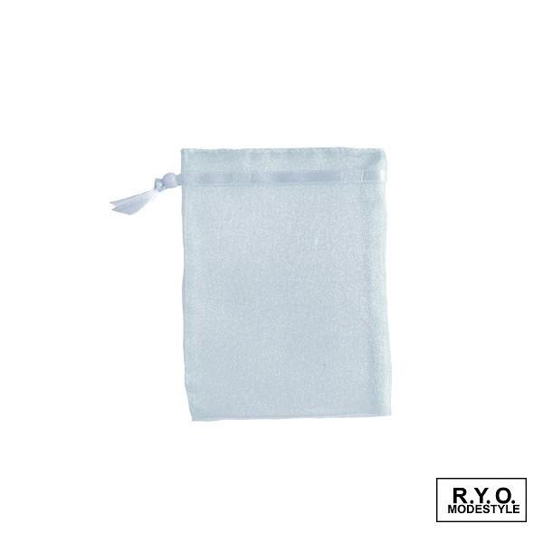 オーガンジーポーチ 巾着 Mサイズ 50枚 OEM可能 W115xH150mm : R.Y.O.