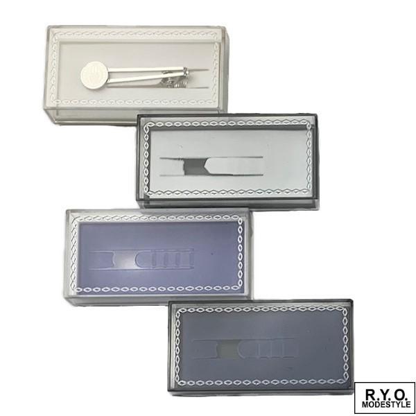 カフスケース タイピン用 プラスチックケース 6個セット（同色