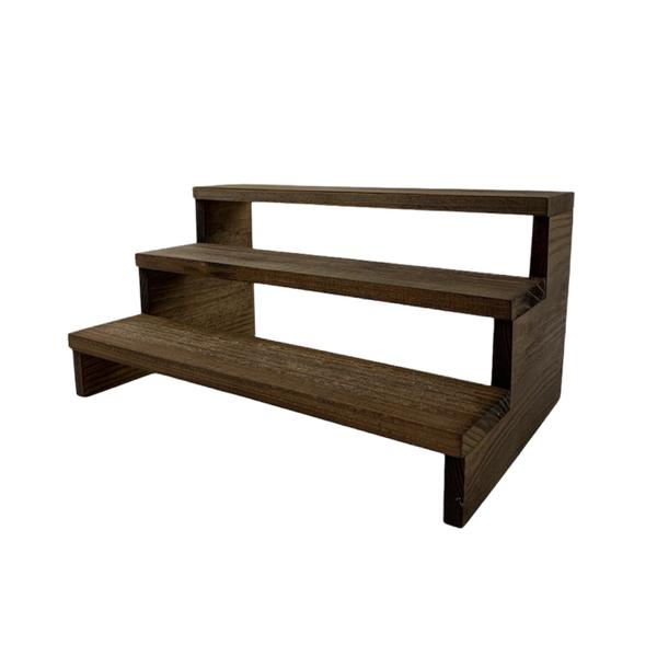 美術工芸品　三段ひな壇 ウッド 3段ディスプレー ひな壇 : R.Y.O.MODESTYLE - 通販 - Yahoo