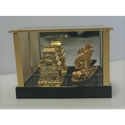 金鯱 しゃちほこ 置物 インテリア ミニ金ケース 名古屋 お土産 名古屋