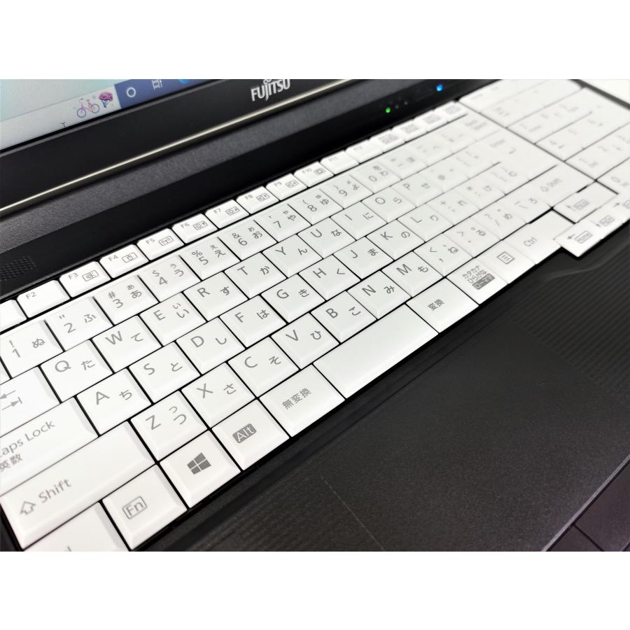 Windows11対応！中古 ノートパソコン 美品 富士通 Lifebook A579 黒 Windows10/11  MicrosoftOffice2019 2019年式 第8世代Corei5 新品SSD480GB メモリ16GB