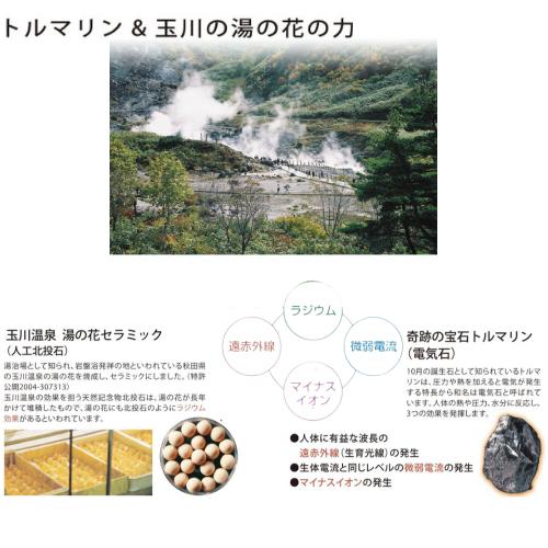 玉川岩盤浴　岩盤浴シリーズ　トルマリン・玉川　オールシーズン敷パッド　シングル　ピンク/サックス　山甚物産_2