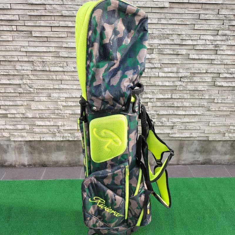 中古品 リビエラ カモ キャディバッグ Riviera : OMOゴルフ ヤフー店