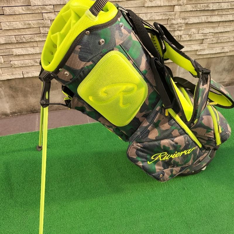 中古品 リビエラ カモ キャディバッグ Riviera : OMOゴルフ ヤフー店