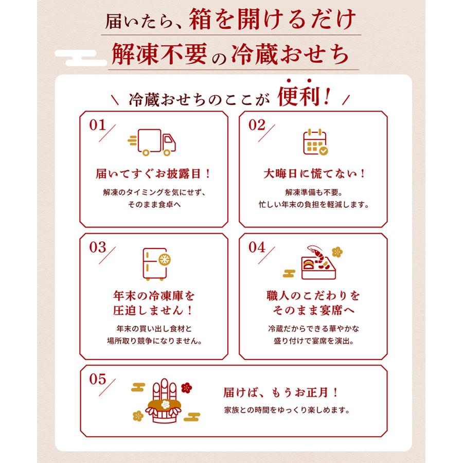 【1.25万円以上相当】解凍不要「千賀屋の冷蔵おせち福袋」福袋 冷蔵 冷蔵おせちをランダムでお届け 2027 おせち料理 お節 予約 数量限定 送料無料 | 千賀屋 | 04