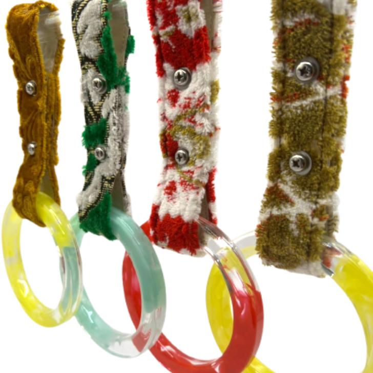 金華山 吊り輪 つり革 トラック内装 水中花 カーアクセサリー : OMO