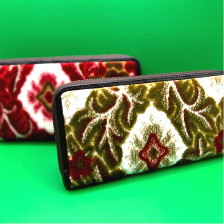 金華山 財布 大花束 長財布 本革 レザー : OMO Textile Productsヤフー