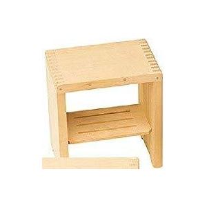 ヤマコー 用美 ぬく森シリーズ ヒバ・箱型風呂椅子(小)FP仕上げ 約30x18xH25cm 58234