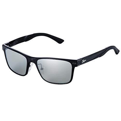 Zeque(ゼクー) 偏光サングラス DECK(デック) F-1862 ブラック TRUEVIEW SPORTS/SILVER MIRROR