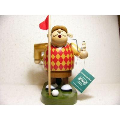 木のおもちゃ ドイツ 木製 知育玩具 KWO煙だし人形・ゴルファー送料
