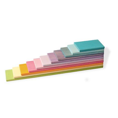 グリムス・ビルディングボード・パステル　Building Boards， pastel ドイツ 積木