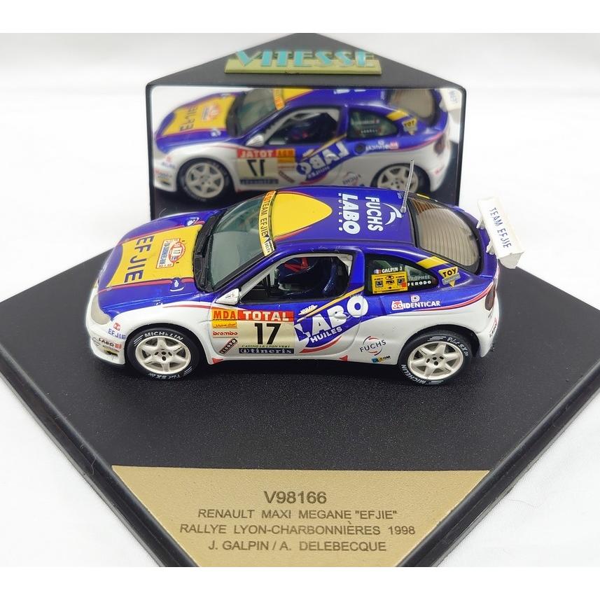 Décalcomanies 1/24 Renault Mégane Galpin - Rallye Finale 1998 - Réf. 1156 - Modélisme