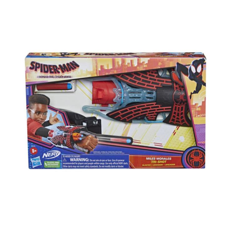 F3734 マーベル 「スパイダーマン：アクロス・ザ・スパイダーバース」 マイルズ・モラレス トライショット ブラスター NERF 搭載 おもちゃ｜omochayasannosouko｜02