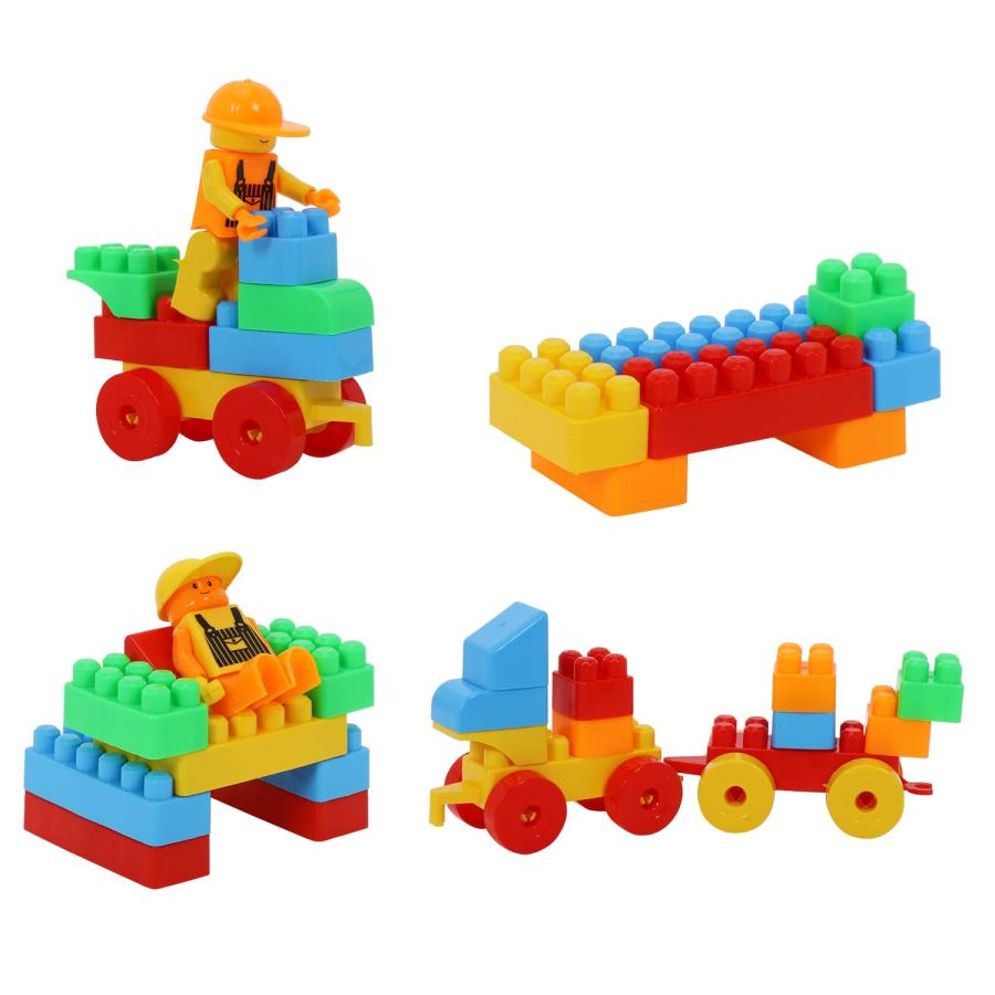 ブロックセット58ピース赤(2039000321363Red) 大きい ブロックセット58ピース赤(2039000321363Red) 大きい