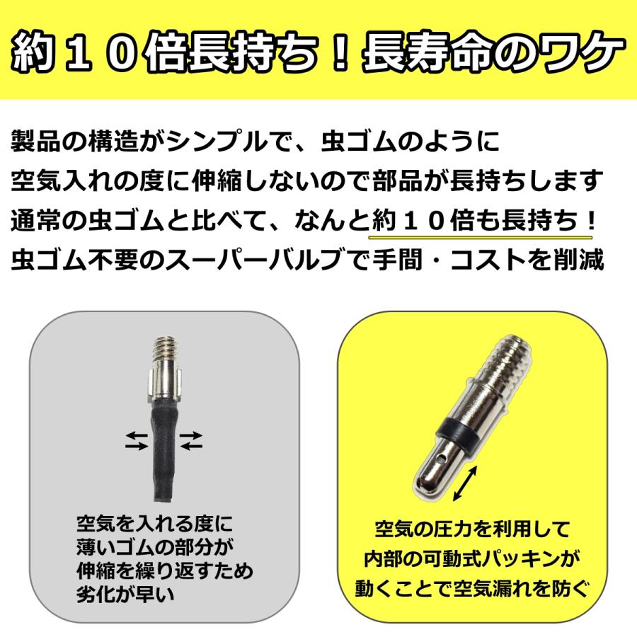 最大67%OFFクーポン スーパーバルブ 自転車 パンク予防 英式 パンク防止 空気入れ 虫ゴム 10個 A reiri 自転車 虫ゴム 不要 スーパーバルブ 英式 ム不要 バルブ 92