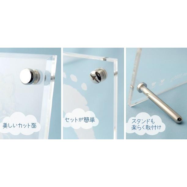 sanrio（サンリオ） 手形足形キット付き 名入れ ベビーフォトフレーム