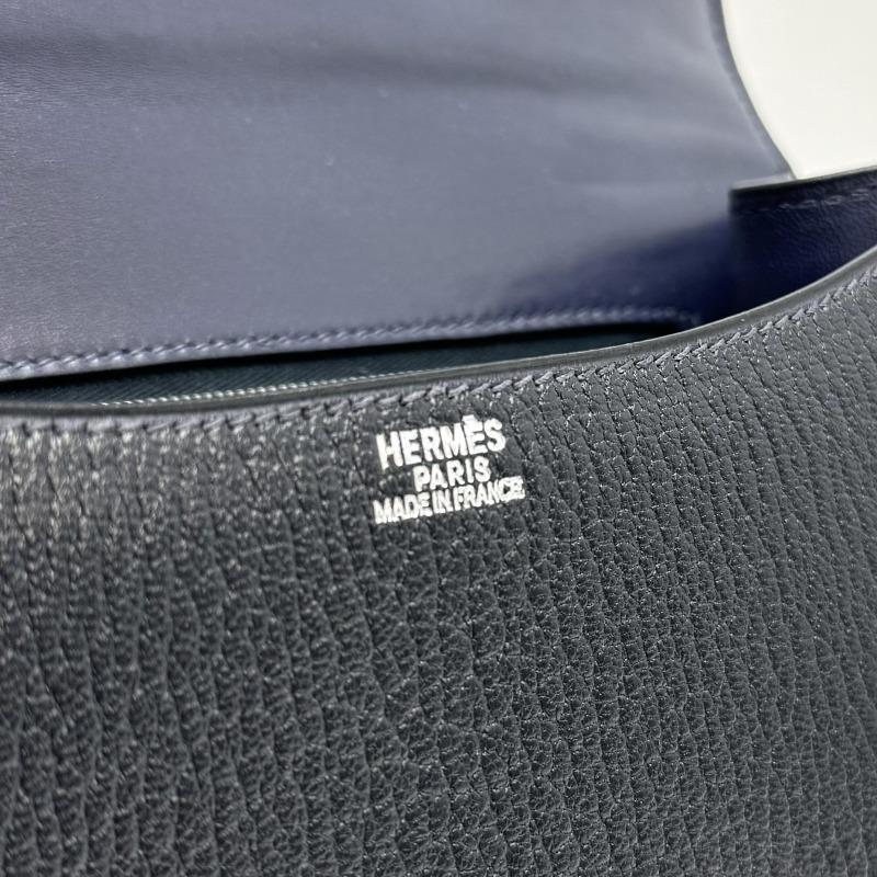 エルメス HERMES コンスタンス25 コンスタンス 25 バッグ ショルダーバッグ シェーブル ブルーインディゴ ブルー 青 シルバー金具｜omoio｜06