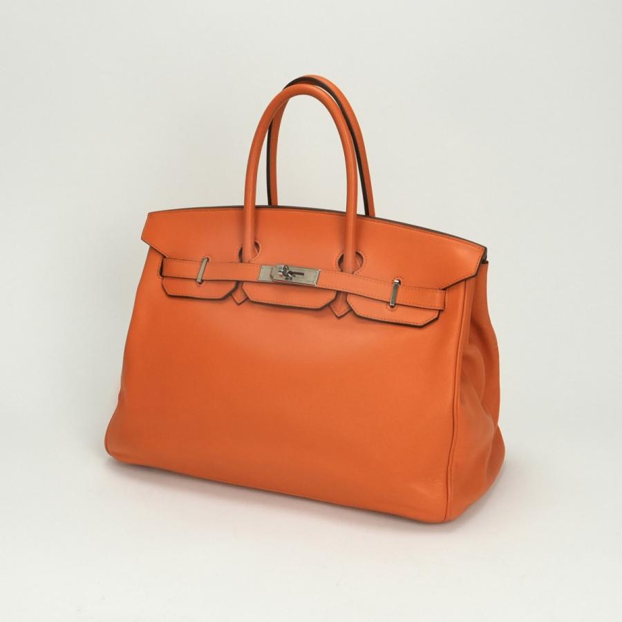 エルメス HERMES バーキン35 バーキン 35 バッグ トートバッグ スイフト オレンジ Orange シルバー金具 ハンドバッグ ヴォースイフト HERMES（エルメス） バーキン35 バーキン 35 バッグ トートバッグ