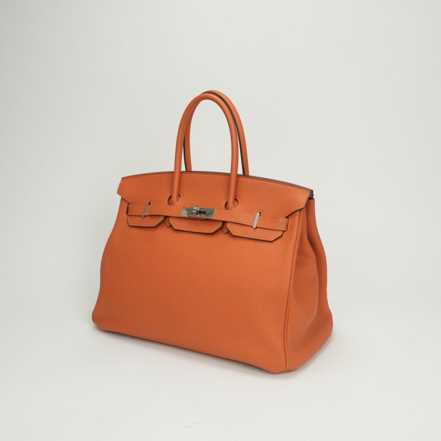 エルメス HERMES バーキン35 バーキン 35 バッグ トートバッグ トゴ オレンジ Orange シルバー金具 ハンドバッグ HERMES（エルメス） バーキン35 バーキン 35 バッグ トートバッグ トゴ