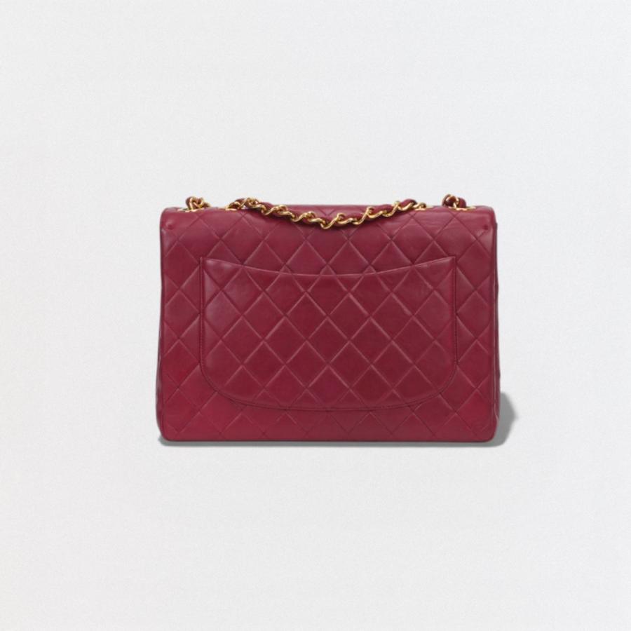 シャネル CHANEL マトラッセ マトラッセ30 デカマトラッセ デカマト バッグ ショルダーバッグ ラムスキン レッド Red 赤