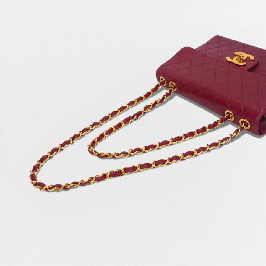シャネル CHANEL マトラッセ マトラッセ30 デカマトラッセ デカマト バッグ ショルダーバッグ ラムスキン レッド Red 赤