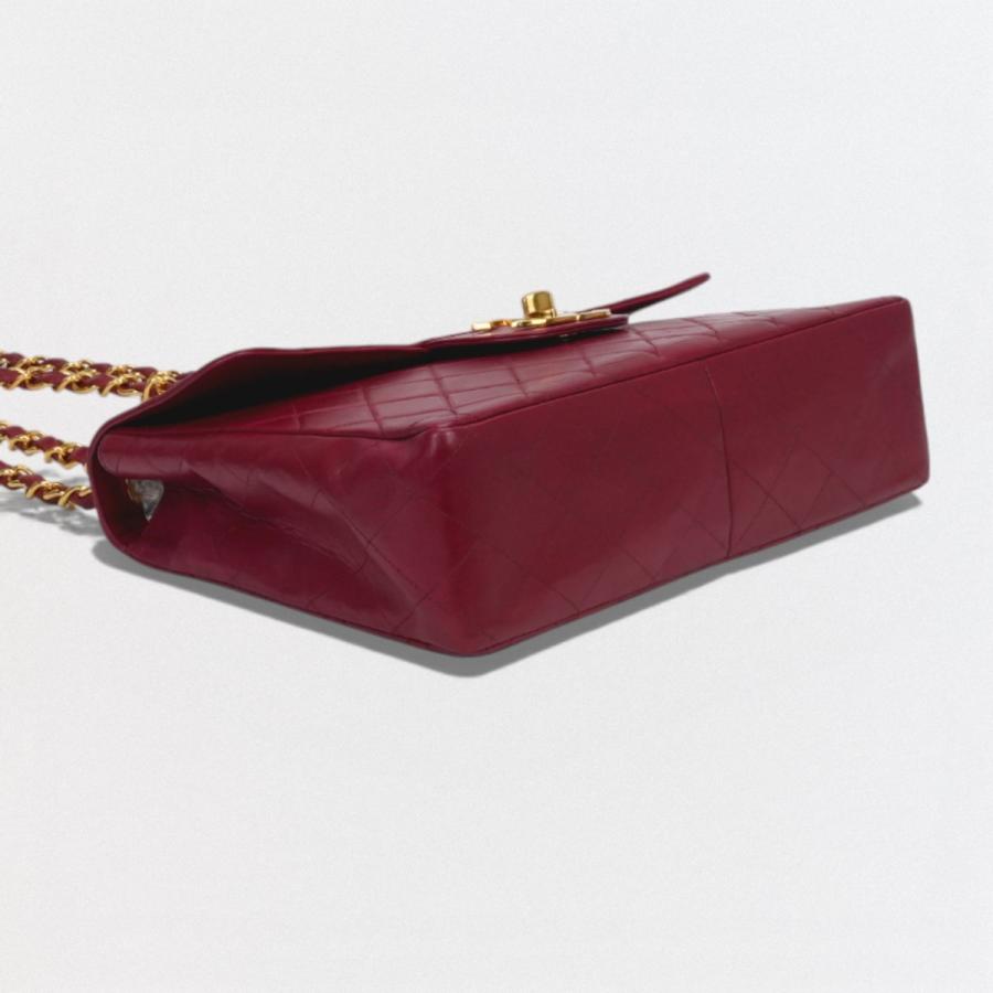 シャネル CHANEL マトラッセ マトラッセ30 デカマトラッセ デカマト バッグ ショルダーバッグ ラムスキン レッド Red 赤