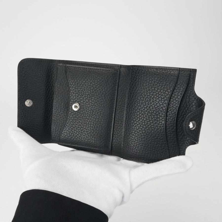 エルメス HERMES イリアード 財布 二つ折り財布 ミニ財布 ミニウォレット ギャロップ ドゥ ノワール Noir ブラック Black 黒 シルバー金具 HERMES（エルメス） イリアード 財布 二つ折り財布 ミニ財布 ミニ