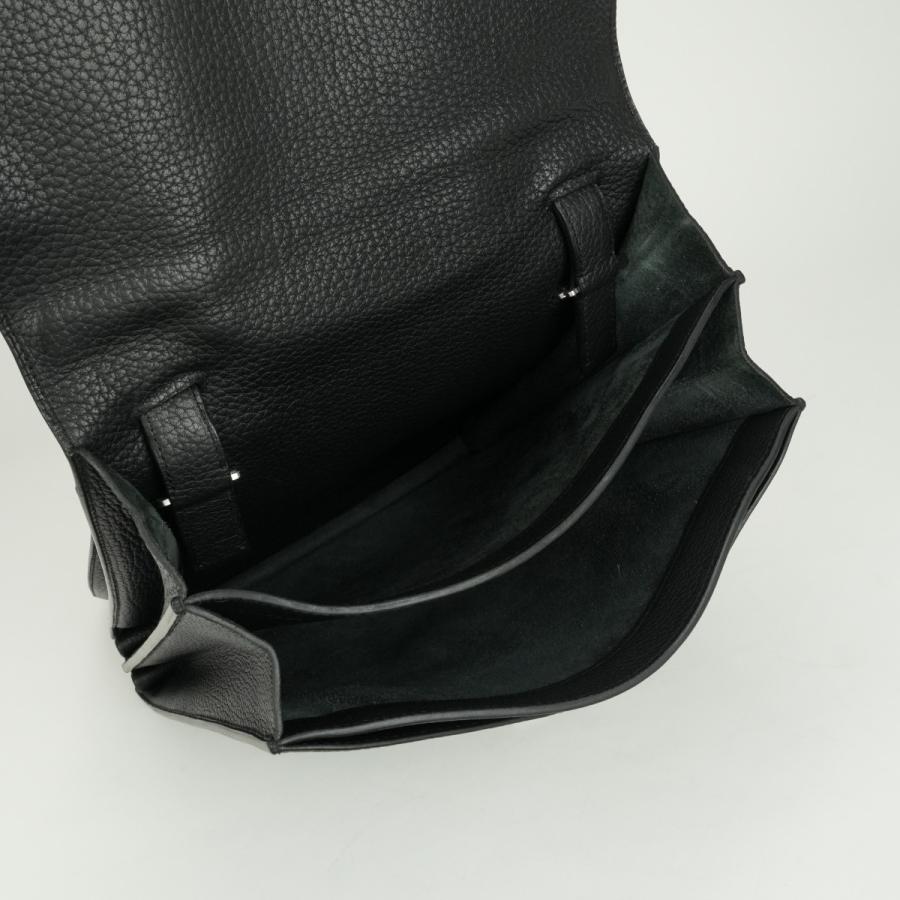 未使用保管品 エルメス サック アデペッシュ29 レザー ショルダーバッグ 黒 HERMES エルメス サックアデペッシュ29 ブランドオフ レザー