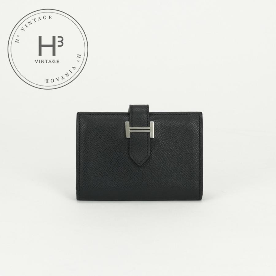 【極美品】HERMES ベアンミニ　ヴォースイフト　ミント系　二つ折り財布 HERMES（エルメス） 二つ折り財布 BEARN MINI ベアンミニ 039796CK