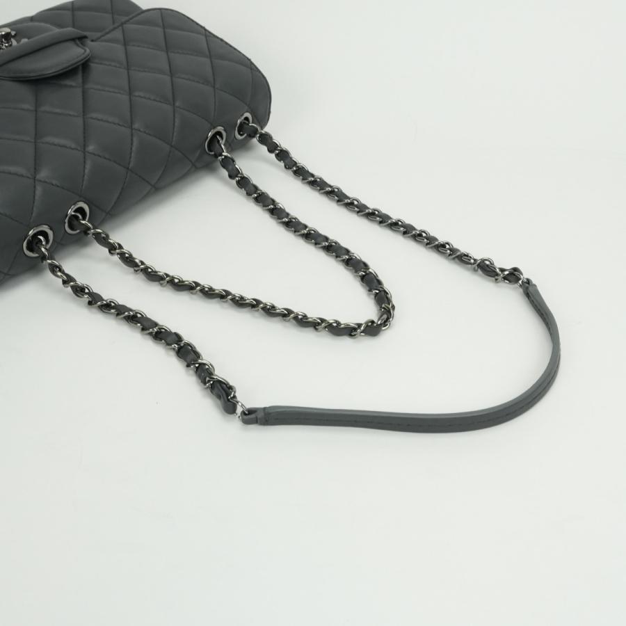 シャネル マトラッセ ラムスキン チェーンショルダーバッグ グレー系 CHANEL（シャネル） マトラッセ バッグ ショルダーバッグ ラムスキン